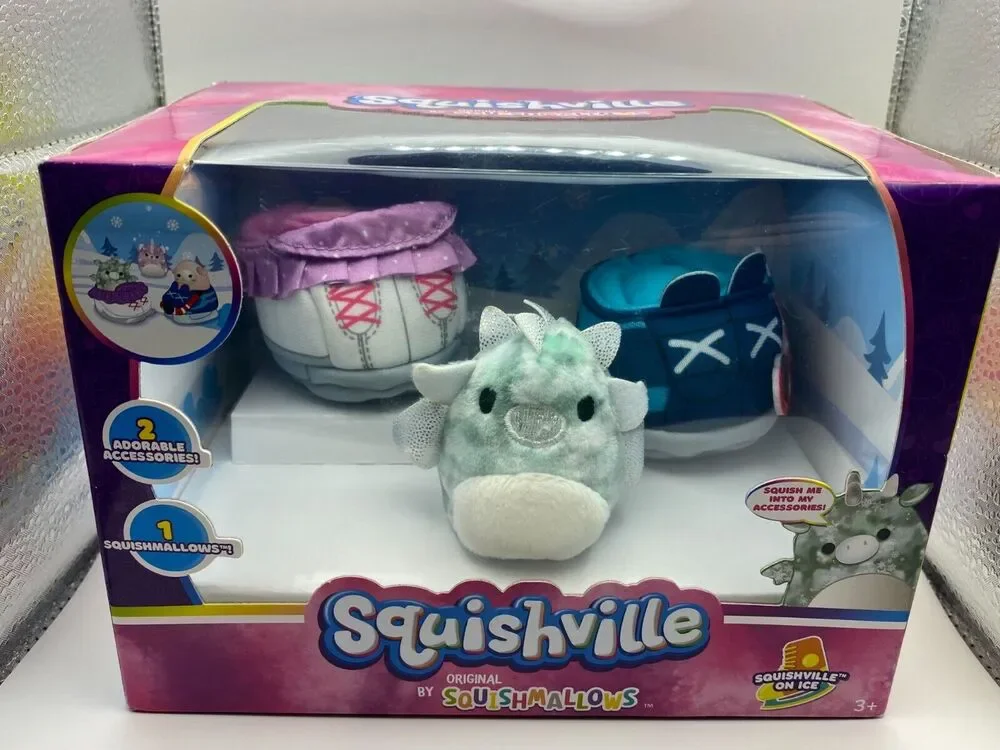 Squishmallows Squishville On Ice Collectible Toy Set